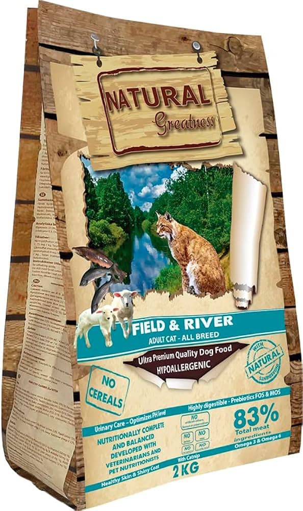 Natural Greatness Field & River - מזון יבש אולטרה פרמיום לחתולים וחורפים קטנים