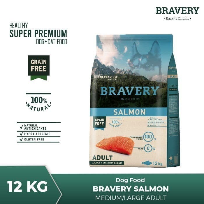 Bravery ברייברי מזון לכלבים ללא דגנים – במארזים של 2, 7 ו-12 ק"ג