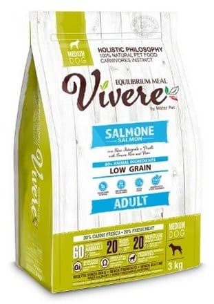 🐾 Vivere סלמון לכלבים קטנים – שק 3 ק"ג של טעם ובריאות 🐟🐶